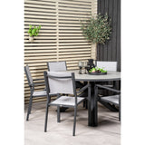 Parma Bord ø 140 + Copacabana Armlenstol Venture Design Spisegruppe