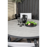 Parma Bord ø 140 + Copacabana Armlenstol Venture Design Spisegruppe