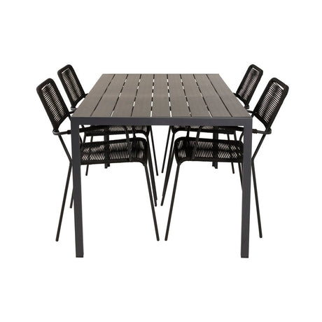 Break spisebord 150*90 + Lindos lenestol Venture Design Spisegruppe