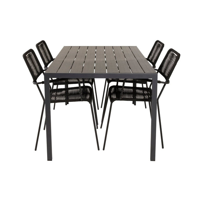 Break spisebord 150*90 + Lindos lenestol Venture Design Spisegruppe