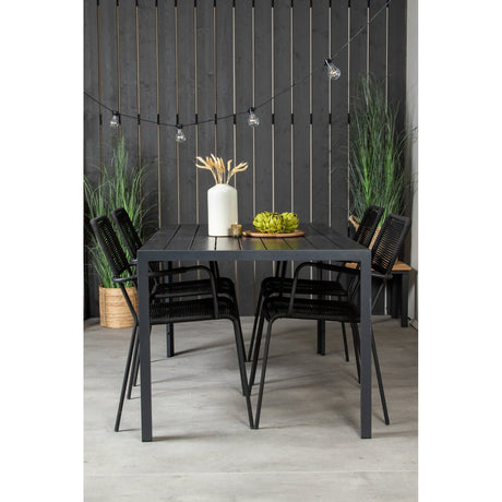 Break spisebord 150*90 + Lindos lenestol Venture Design Spisegruppe