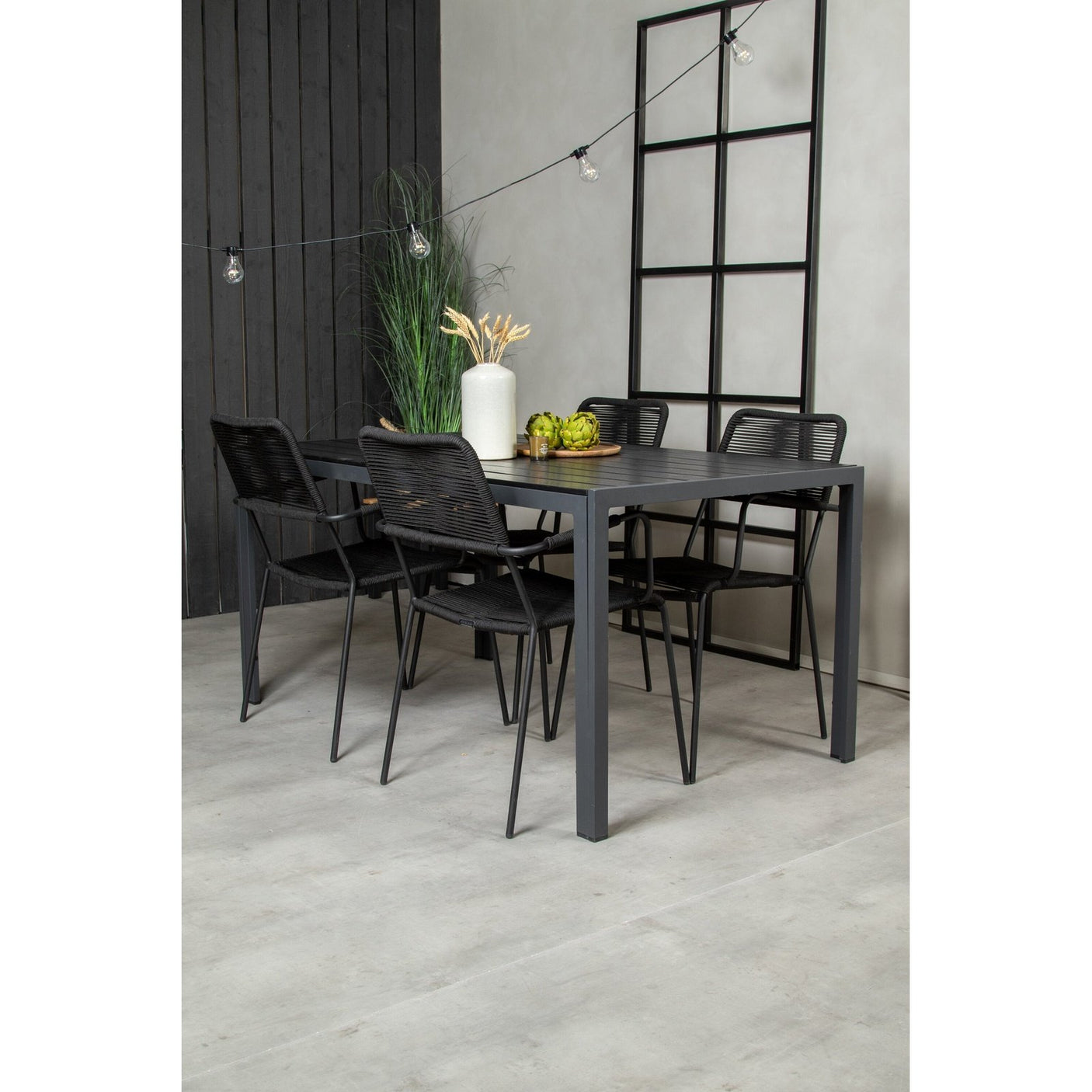 Break spisebord 150*90 + Lindos lenestol Venture Design Spisegruppe