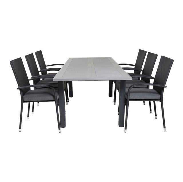 Albany Table 160/240 + Anna stoler Venture Design Spisegruppe