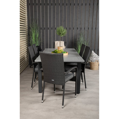 Albany Table 160/240 + Anna stoler Venture Design Spisegruppe