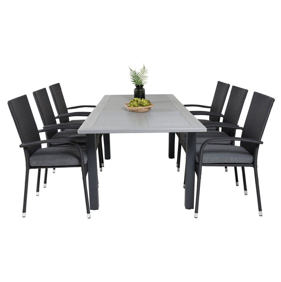 Albany Table 160/240 + Anna stoler Venture Design Spisegruppe