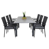 Albany Table 160/240 + Anna stoler Venture Design Spisegruppe