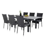 Albany Table 160/240 + Anna stoler Venture Design Spisegruppe