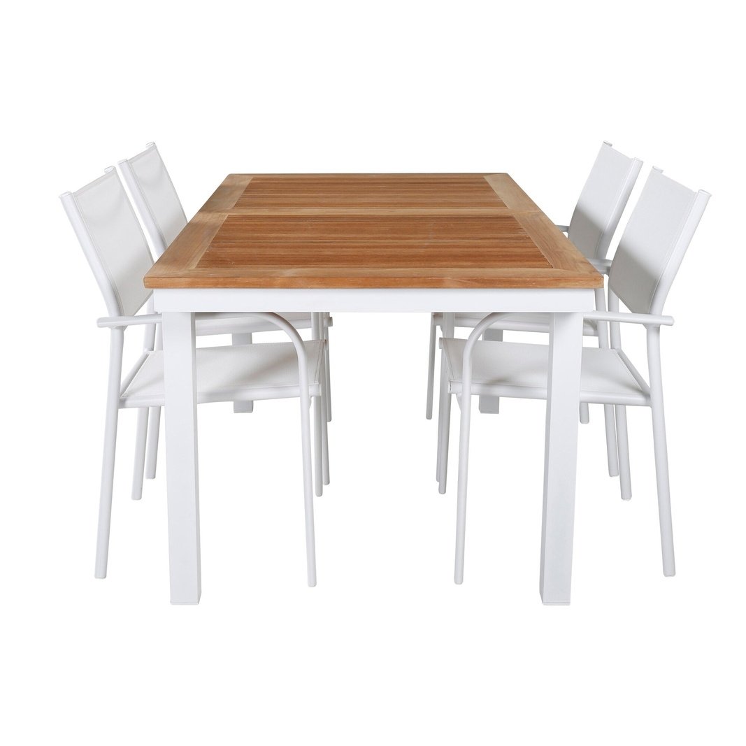 Panama Spisebord 152/210*90 + Santorini Armlenstol Venture Design Spisegruppe
