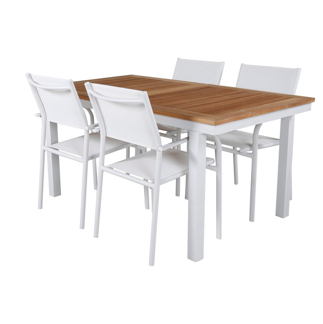 Panama Spisebord 152/210*90 + Santorini Armlenstol Venture Design Spisegruppe