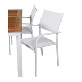 Panama Spisebord 152/210*90 + Santorini Armlenstol Venture Design Spisegruppe