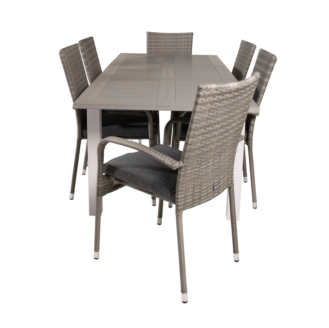 Albany Spisebord 152/210*90 + Anna Armstol Venture Design Spisegruppe