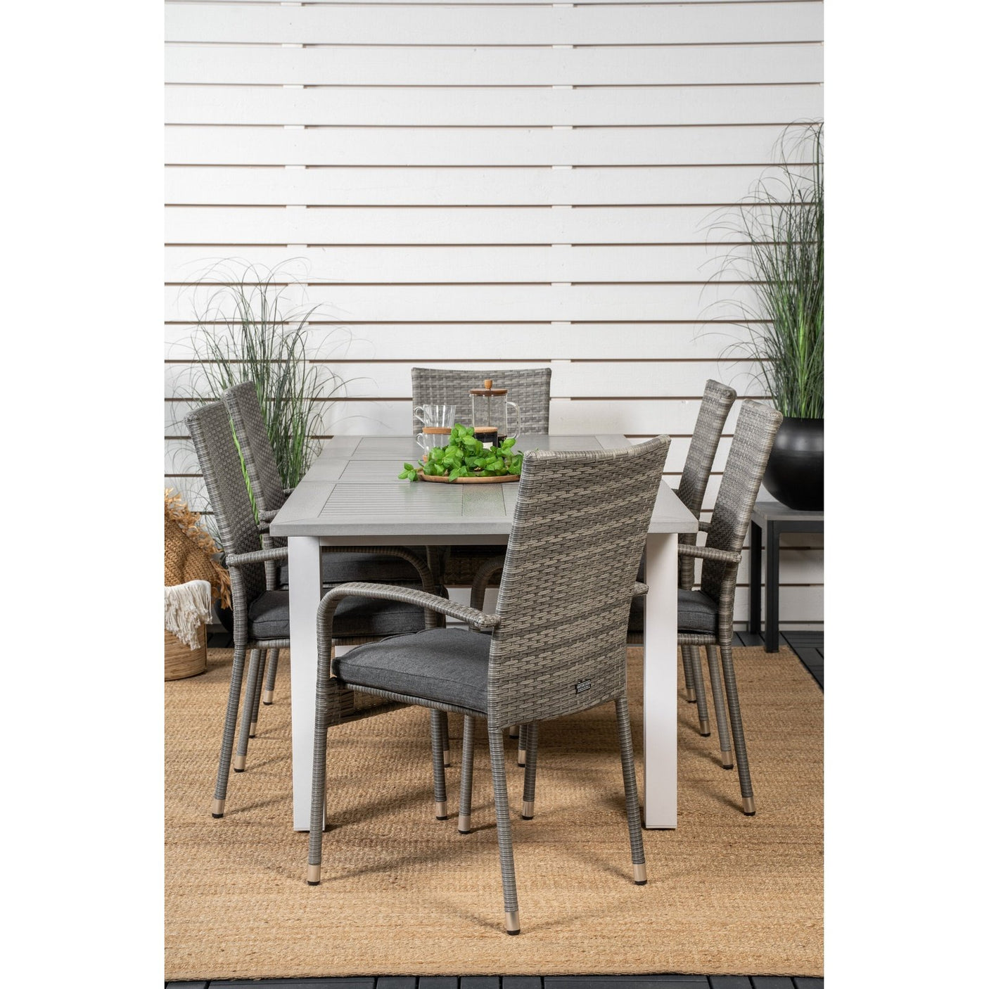 Albany Spisebord 152/210*90 + Anna Armstol Venture Design Spisegruppe