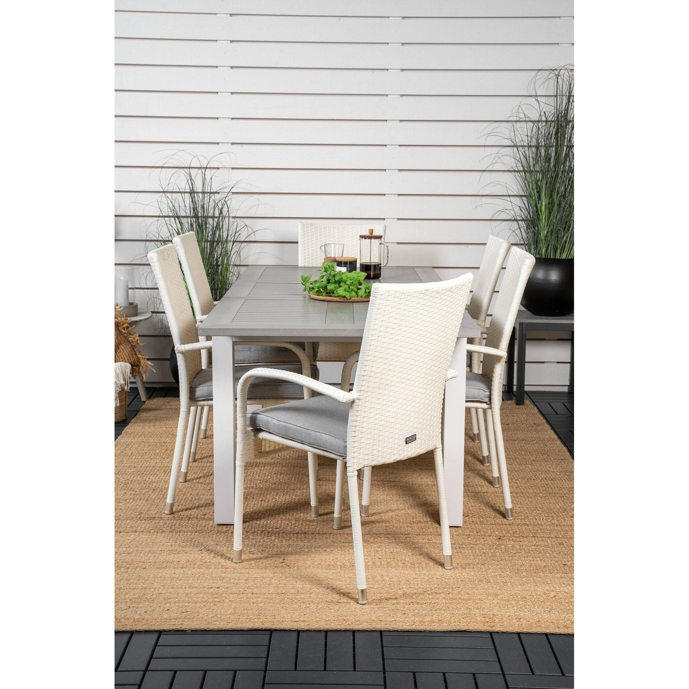 Albany Spisebord 152/210*90 + Anna Armstol Venture Design Spisegruppe