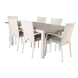 Albany Spisebord 152/210*90 + Anna Armstol Venture Design Spisegruppe