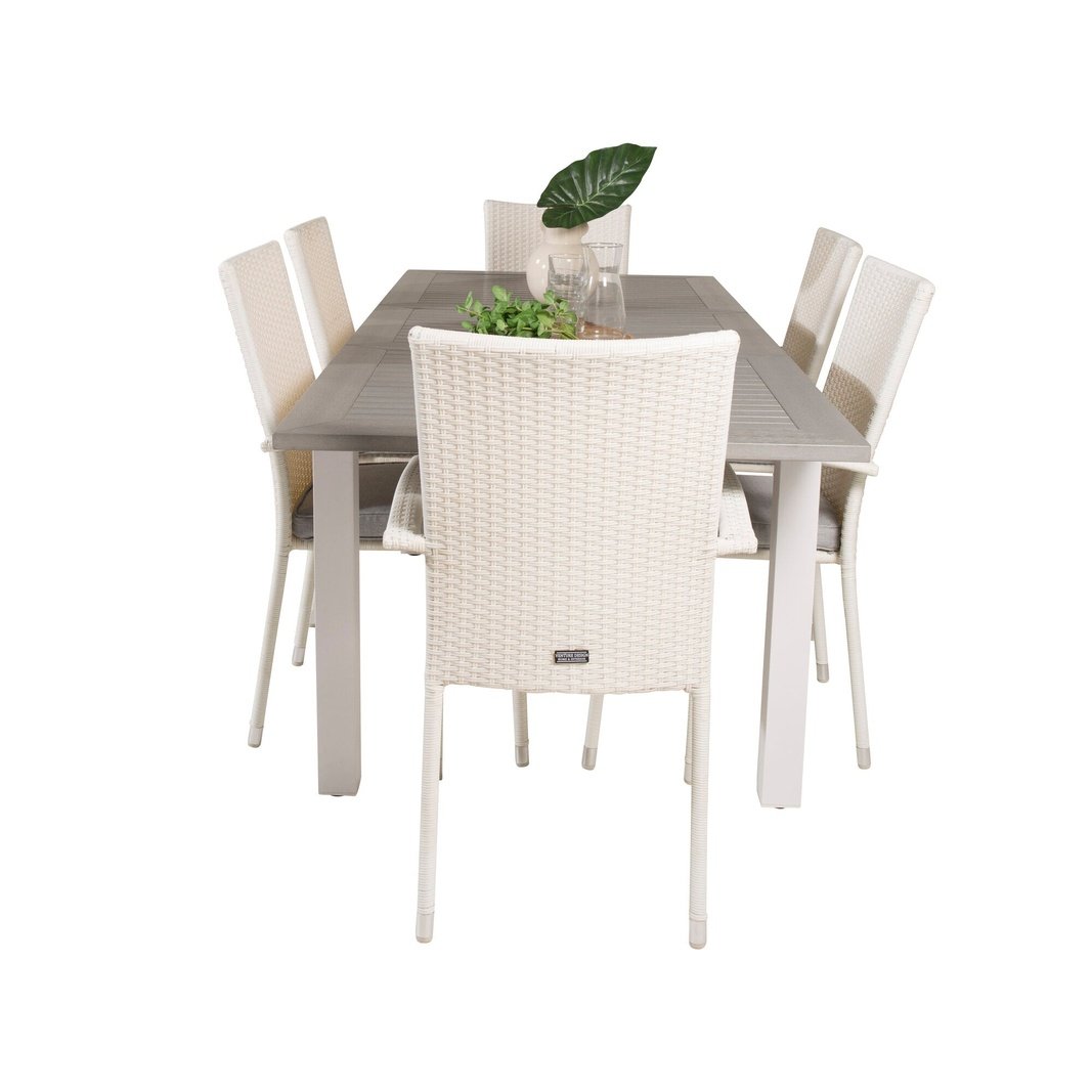Albany Spisebord 152/210*90 + Anna Armstol Venture Design Spisegruppe