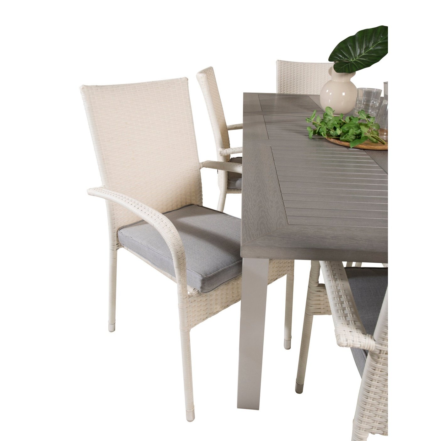 Albany Spisebord 152/210*90 + Anna Armstol Venture Design Spisegruppe