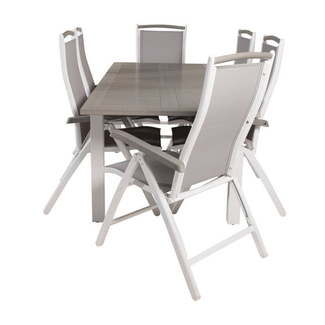 Albany spisebord 152/210*90 + Albany stol Venture Design Spisegruppe