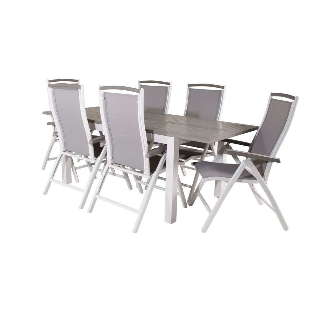 Albany spisebord 152/210*90 + Albany stol Venture Design Spisegruppe