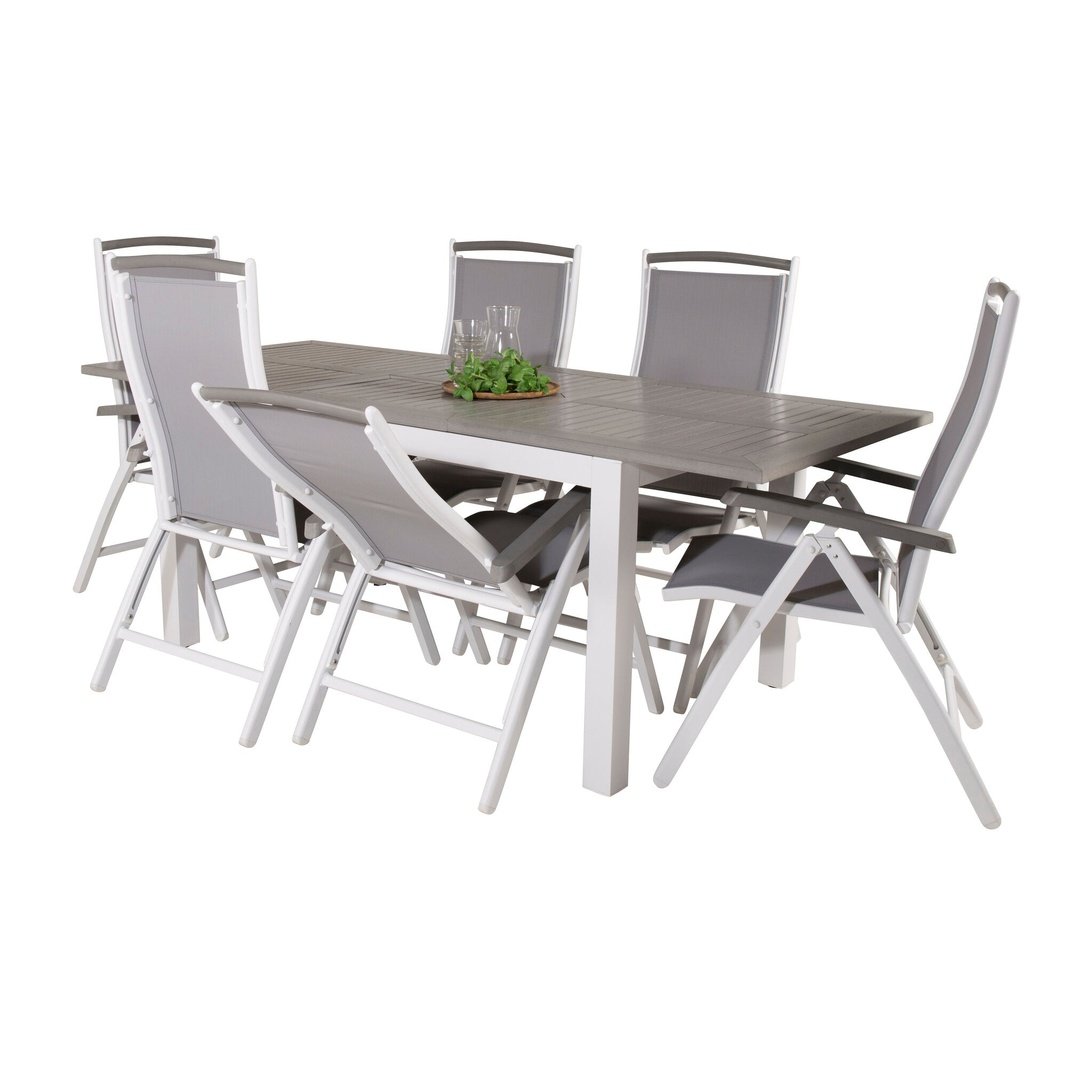 Albany spisebord 152/210*90 + Albany stol Venture Design Spisegruppe