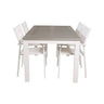 Albany Spisebord 152/210*90 + Santorini Armlenestol Venture Design Spisegruppe