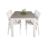Albany Spisebord 152/210*90 + Santorini Armlenestol Venture Design Spisegruppe