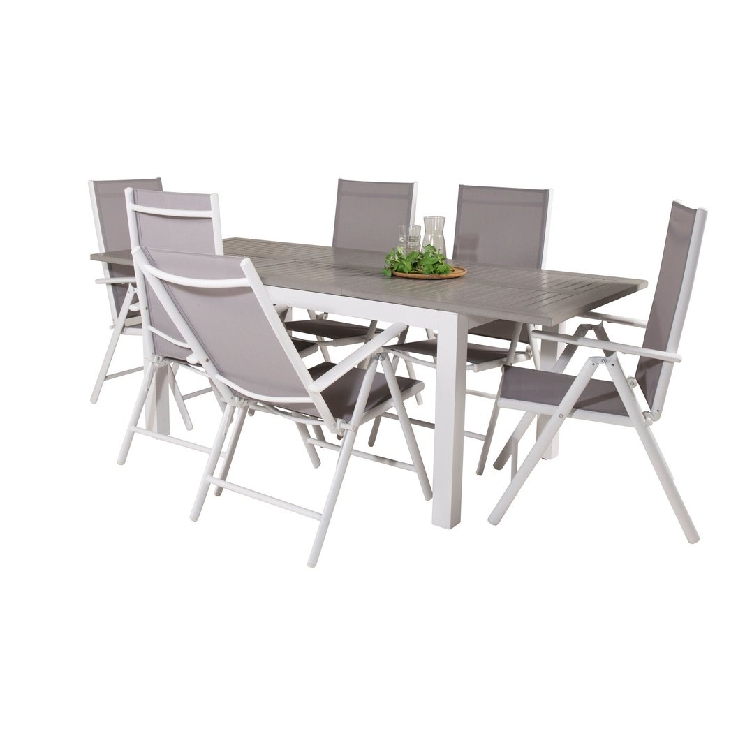 Albany Spisebord 152/210*90 + Break stol Venture Design Spisegruppe