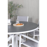 Copacabana Spisebord ø140 + Copacabana Armlenstol Venture Design Spisegruppe