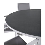 Copacabana Spisebord ø140 + Copacabana Armlenstol Venture Design Spisegruppe