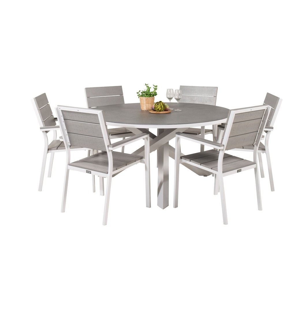 Copacabana Spisebord ø140 + Levels stol Venture Design Spisegruppe