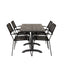 Denver Café Bord 120*70 + Lindos Lenestol Venture Design Spisegruppe