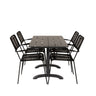 Denver Café Bord 120*70 + Lindos Lenestol Venture Design Spisegruppe
