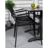 Denver Café Bord 120*70 + Lindos Lenestol Venture Design Spisegruppe