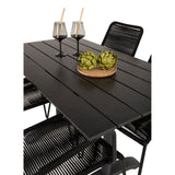Denver Café Bord 120*70 + Lindos Lenestol Venture Design Spisegruppe