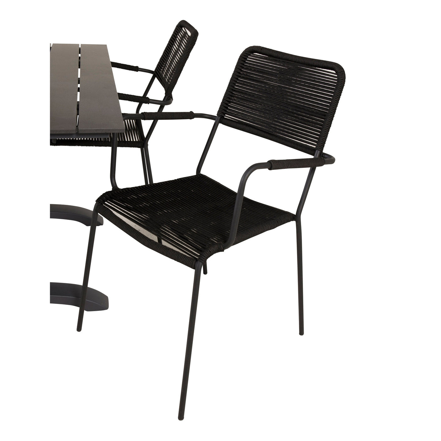 Denver Café Bord 120*70 + Lindos Lenestol Venture Design Spisegruppe