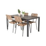 Break spisebord 150*90 + Lindos lenestol Venture Design Spisegruppe