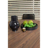 Lama Rundt Spisebord 140 + Lindos Lenestol Venture Design Spisegruppe