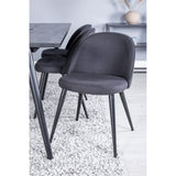Sleek Extentiontable shed 195*95 + Velvet spisestoler Venture Design Spisegruppe