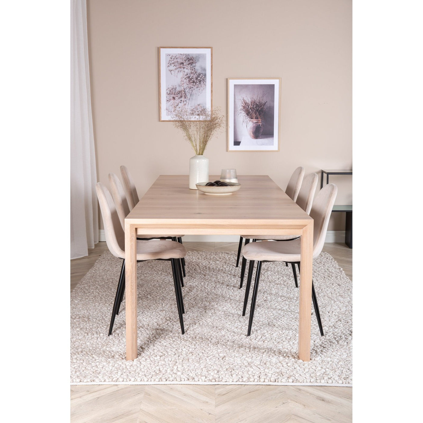 Slider Extention Table 170 +40 +40cm + Polar spisestoler Venture Design Spisegruppe