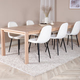 Slider Extention Table 170 +40 +40cm + Polar Fluff spisestoler Venture Design Spisegruppe