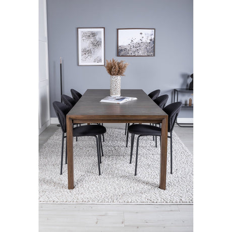 Slider Extention Table 170 +40 +40cm + Vault spisestoler Venture Design Spisegruppe