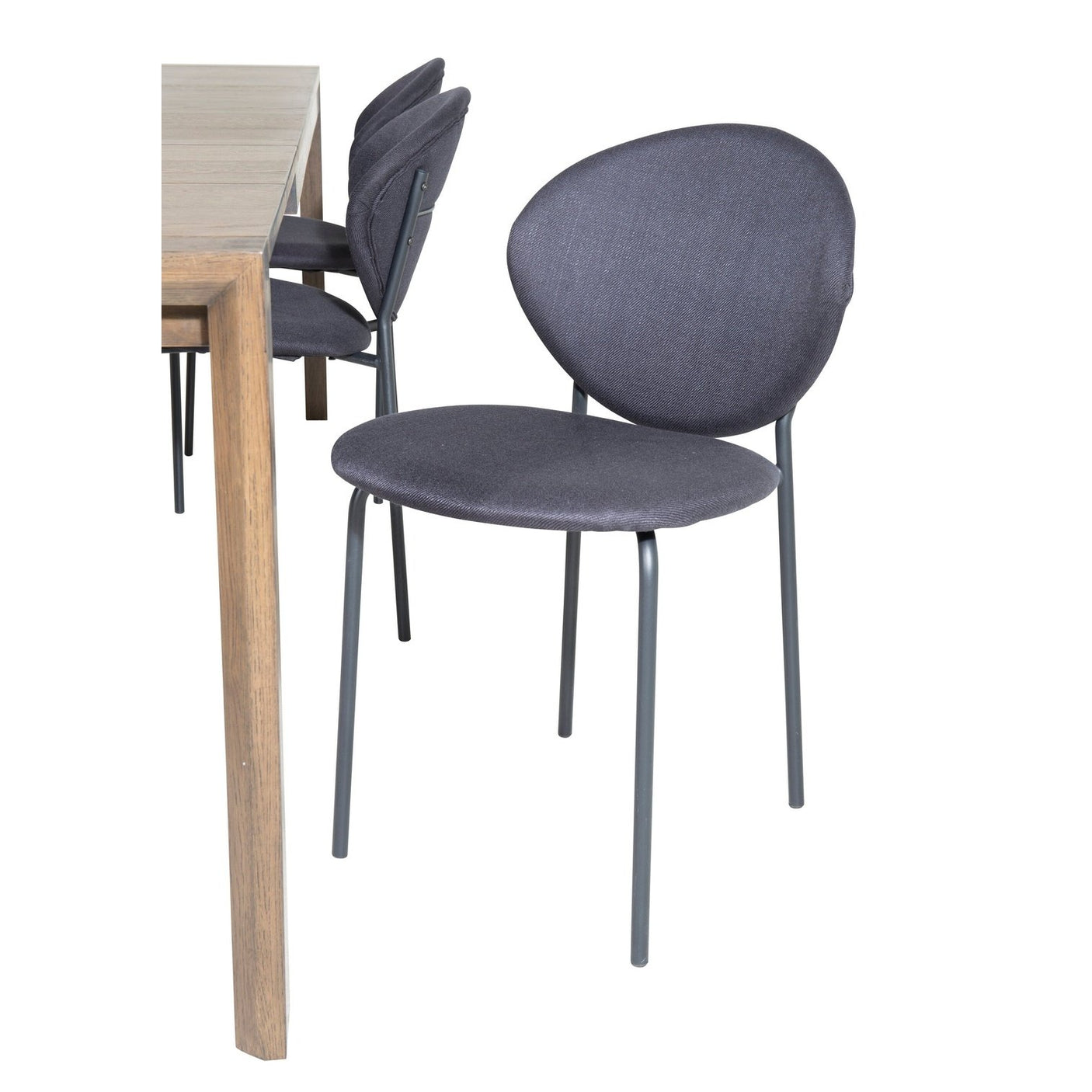 Slider Extention Table 170 +40 +40cm + Vault spisestoler Venture Design Spisegruppe