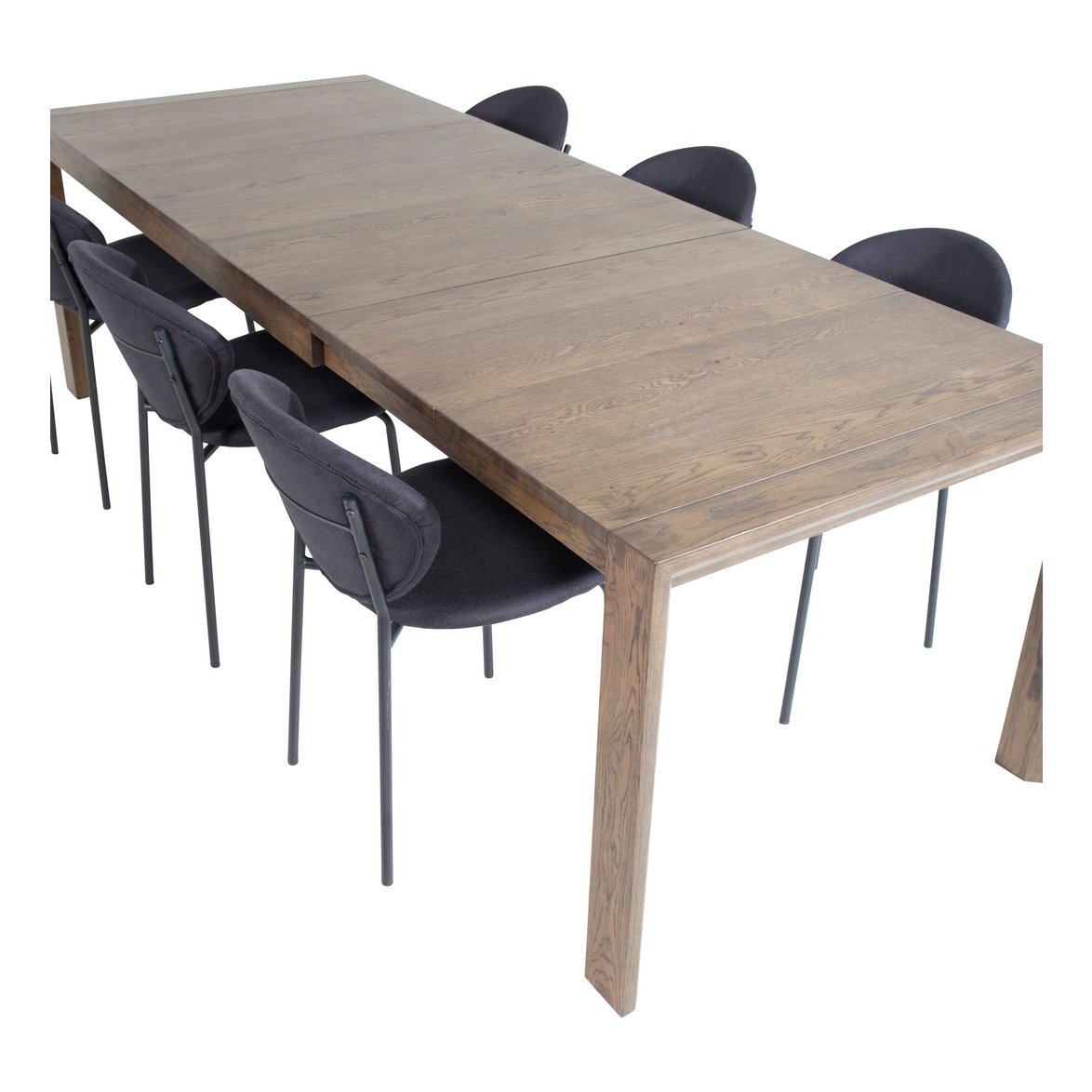 Slider Extention Table 170 +40 +40cm + Vault spisestoler Venture Design Spisegruppe