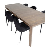 Slider Extention Table 170 +40 +40cm + Velvet spisestoler Venture Design Spisegruppe