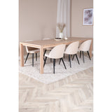 Slider Extention Table 170 +40 +40cm + Velvet spisestoler Venture Design Spisegruppe