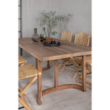 Erica Spisebord 214*100 + Cane Foldbar spisestoler / Venture Design Spisegruppe