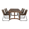 Erica Spisebord 214*100 + Lindos / Venture Design Spisegruppe