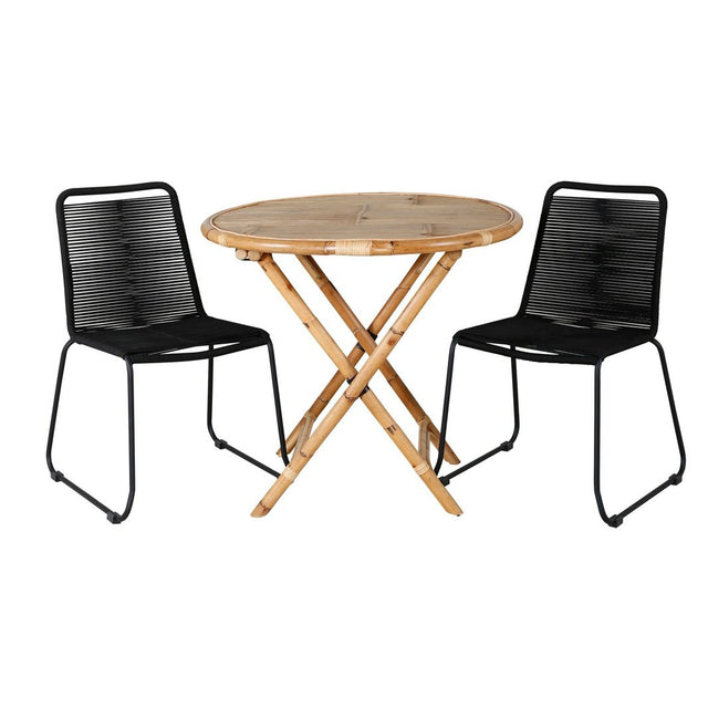 Cane Café bord ø80cm + Lindos Venture Design Spisegruppe