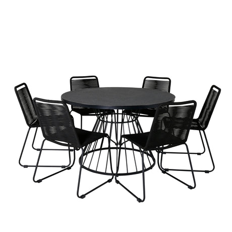 Tropea Round Dining Set Venture Design Spisegruppe