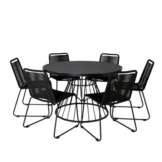 Tropea Round Dining Set Venture Design Spisegruppe