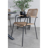 Alma Spisebord ø120cm + Lindos Lenestol Venture Design Spisegruppe
